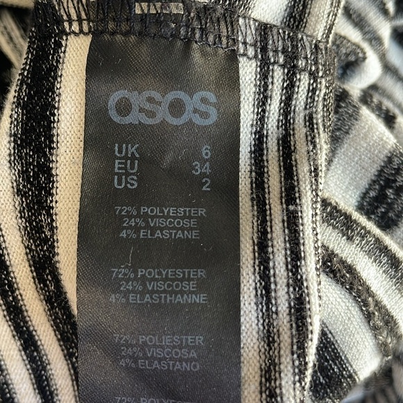 ASOS Striped Open Back MIDI Dress - Picture 8 of 8